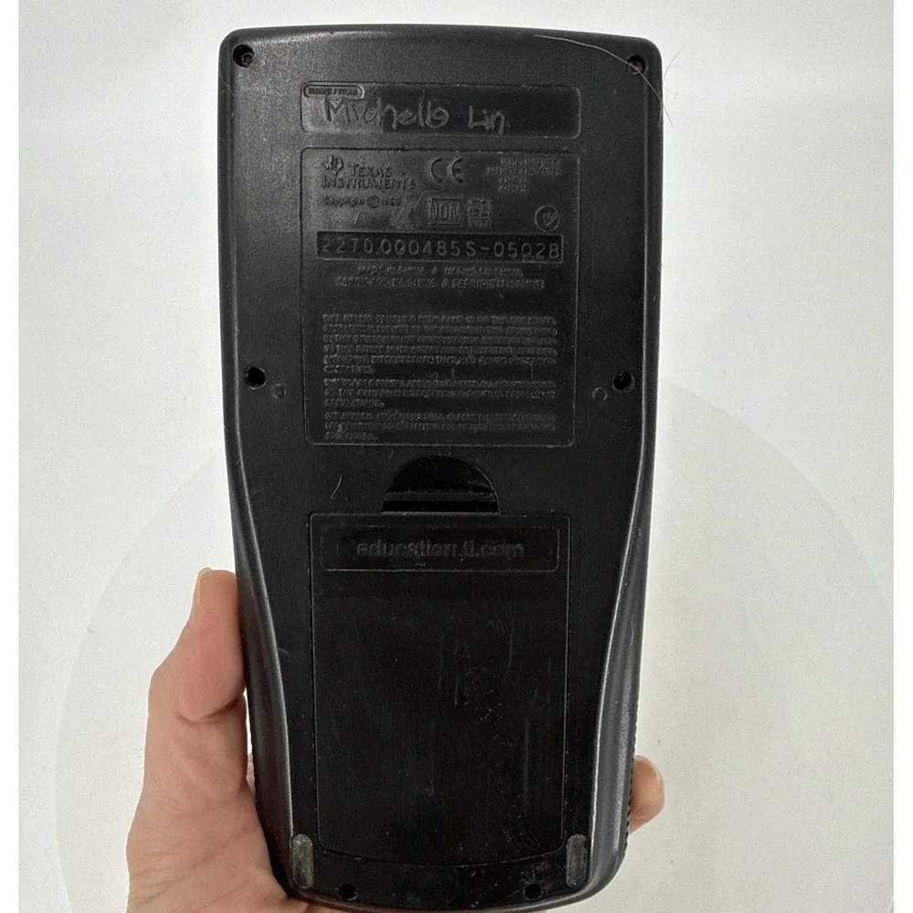Graphing Calculator With Cover, Texas Instruments TI-83 Plus For Parts Or Repair